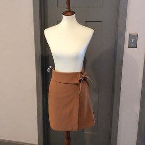 Ann Taylor camel color wrap skirt